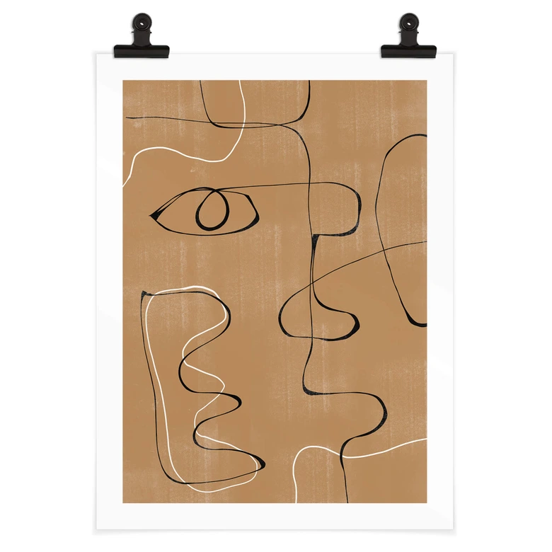 Poster Miuus Studio - Abstract Gezicht 