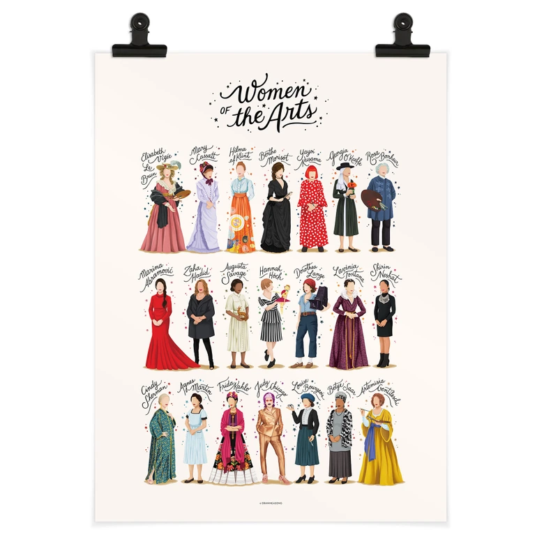 Póster Mujeres famosas en el arte - Tohmé 
