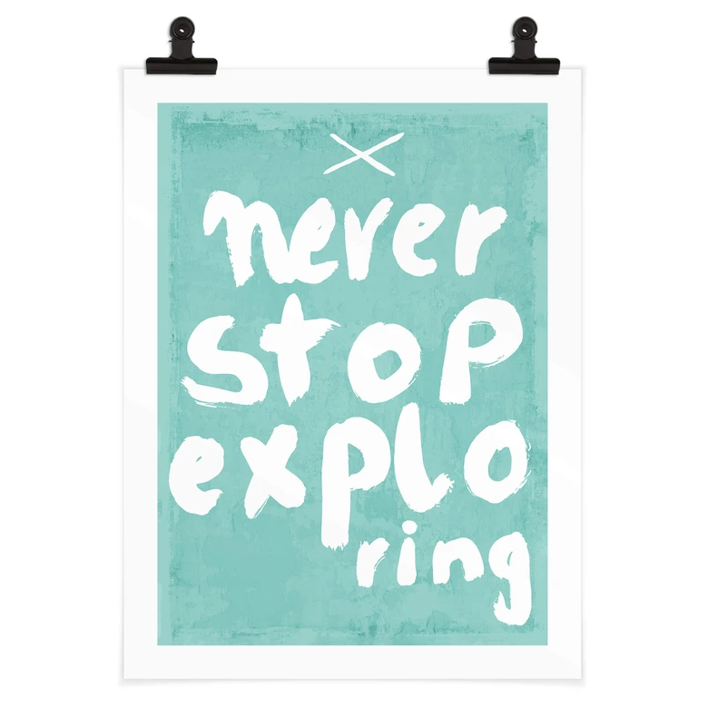 Poster Treechild - Never stop exploring 