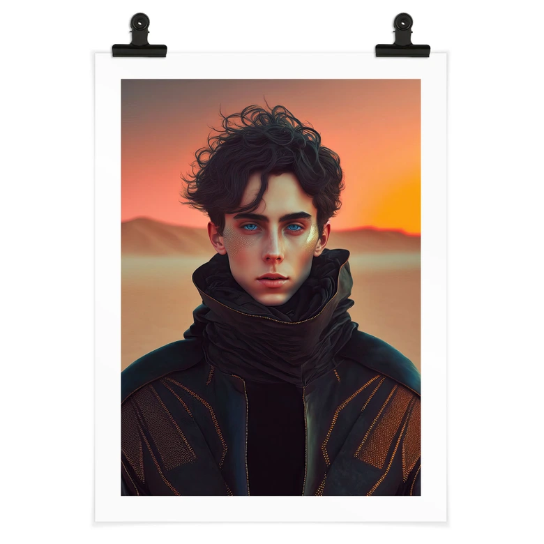 Póster Paul en el desierto - Inspirado en Dune - Treechild 