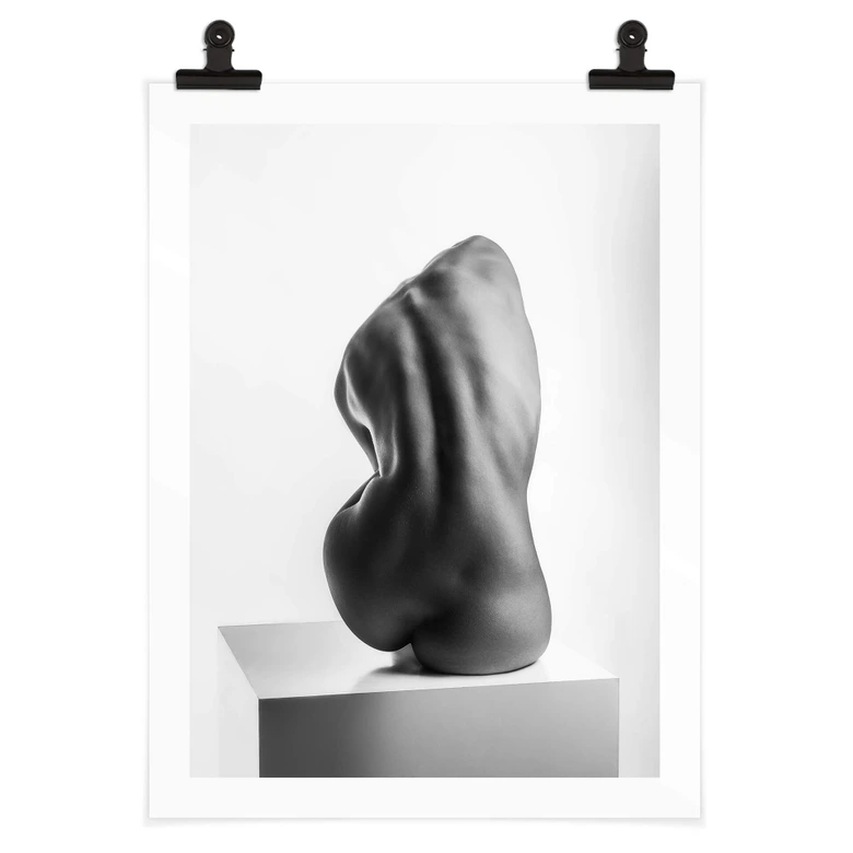 Poster Valevicius - Sinnliche Skulptur eines weiblichen Rückens 