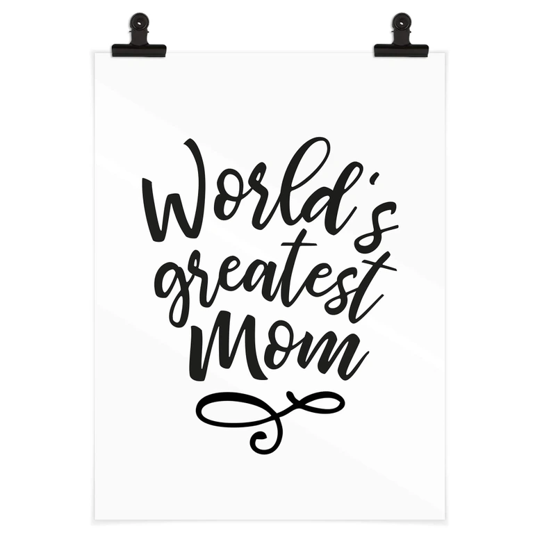 Poster Världens bästa mamma 