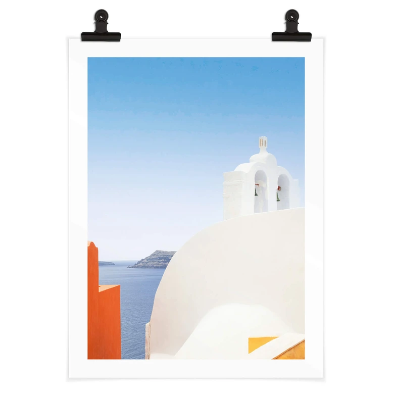 Poster Wride - Église de Santorin 