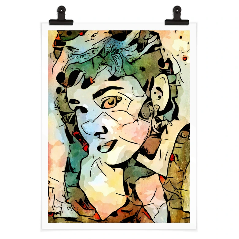 Poster Zamart - Hommage an Miro - Audrey Hepburn 