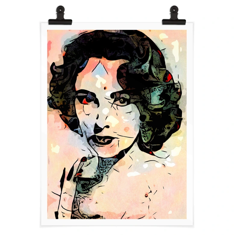 Poster Zamart - Hommage an Miro - Liz Taylor 