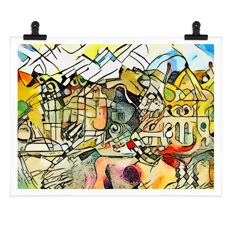Poster Zamart - Kandinsky meets Amsterdam 