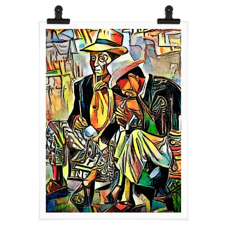 Poster Zamart - Deux musiciens 
