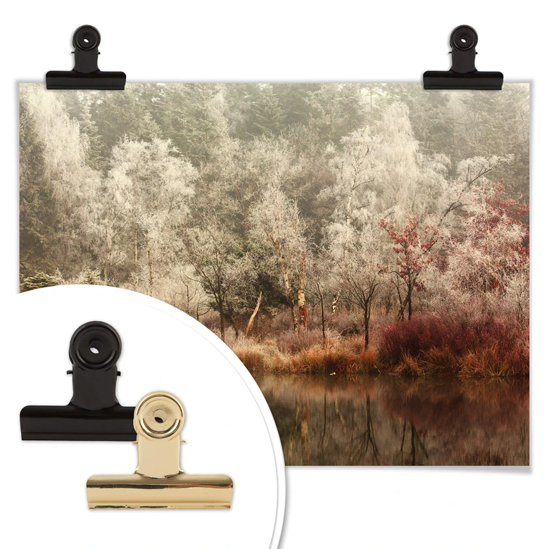 Poster van Dongen - Gefrorener Wald 