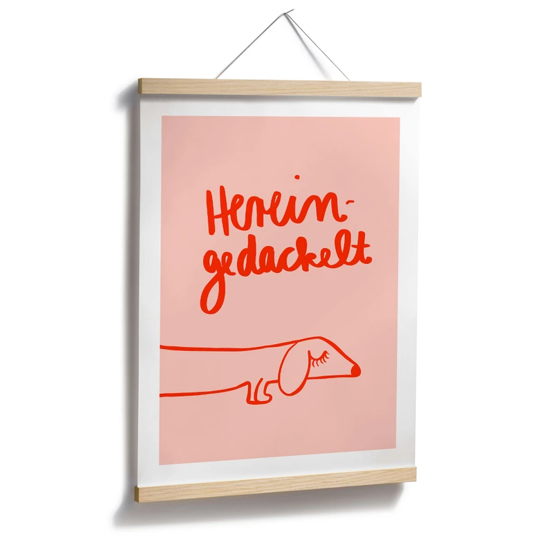 Poster Lustiges Hundemotiv mit Dackel - Arnold 