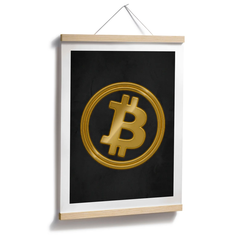 Poster Bitcoin Logo 