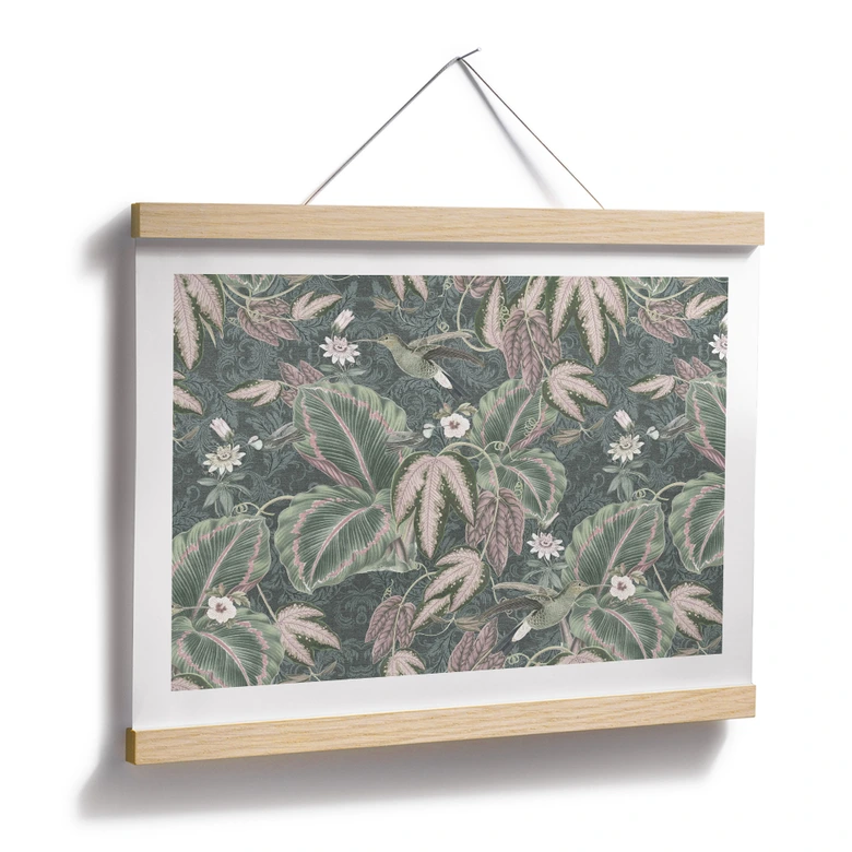 Poster Kolibri im Tropenwald - Bloomery Decor 