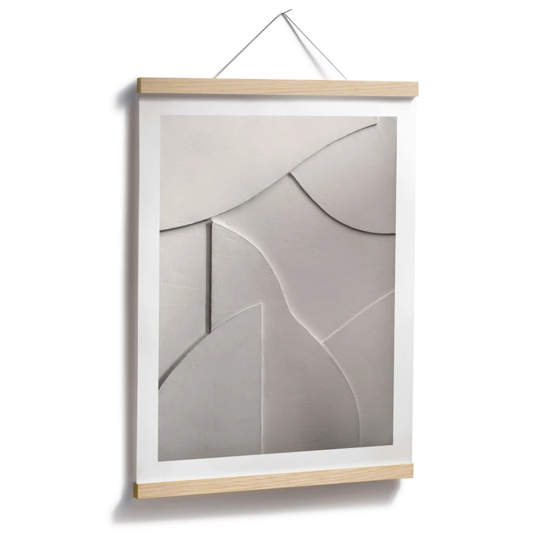 Poster Structures abstraites en beige doux - Böhmer 