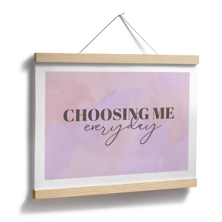 Att välja mig varje dag | Affirmation Poster 