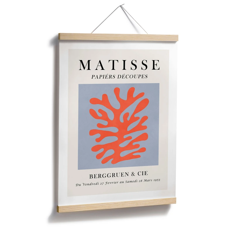 Poster Abstrakte Koralle im Matisse-Stil - Costa 