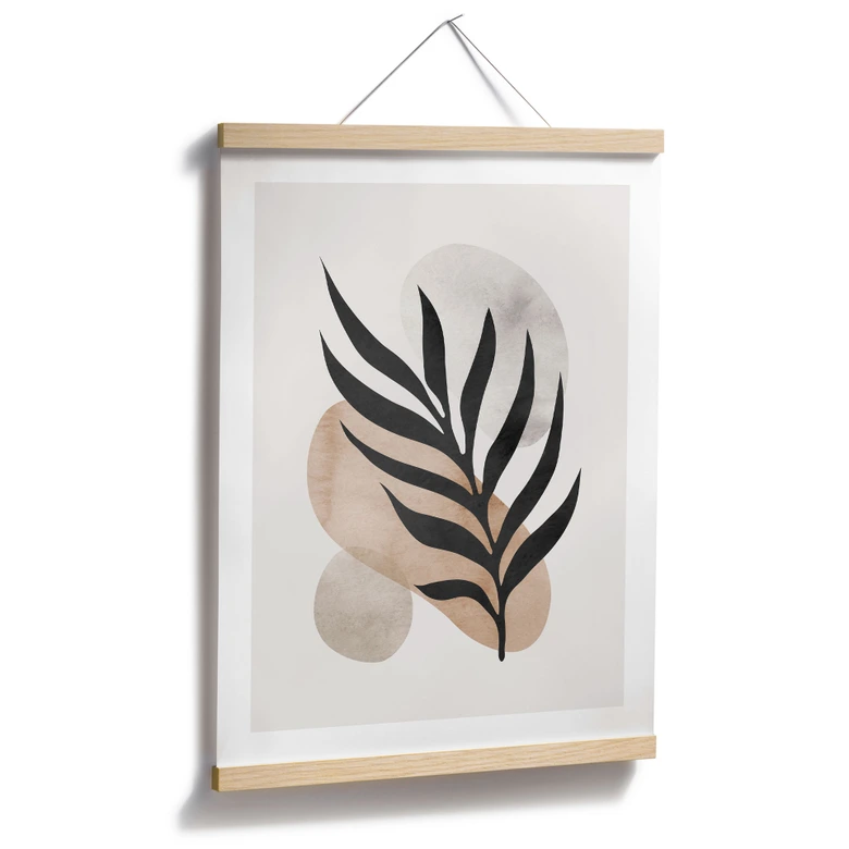 Poster Botanische Silhouette mit kunstvoller Geometrie - Costa 