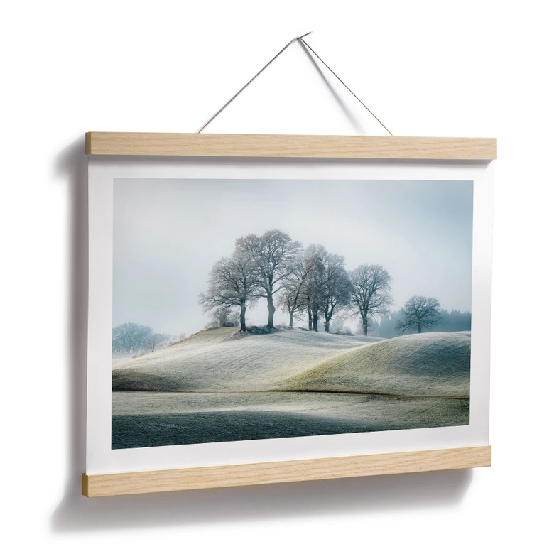 Poster Frostige Hügellandschaft - Eisenmann 