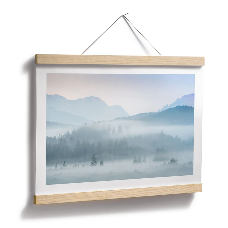 Poster Neblige Waldlandschaft im Herbst - Eisenmann 