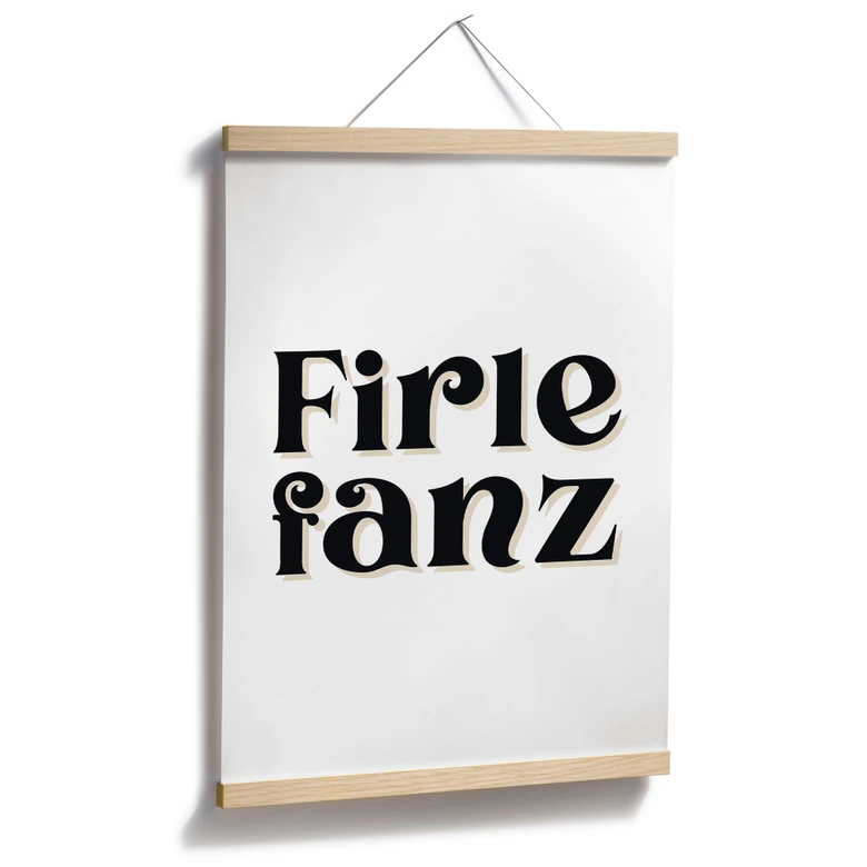 Typografie Poster Firlefanz 