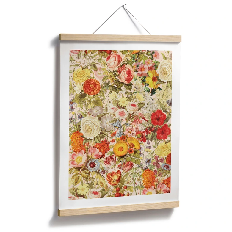 Poster Farbenfrohe Blumencollage - Frida Floral Studio 