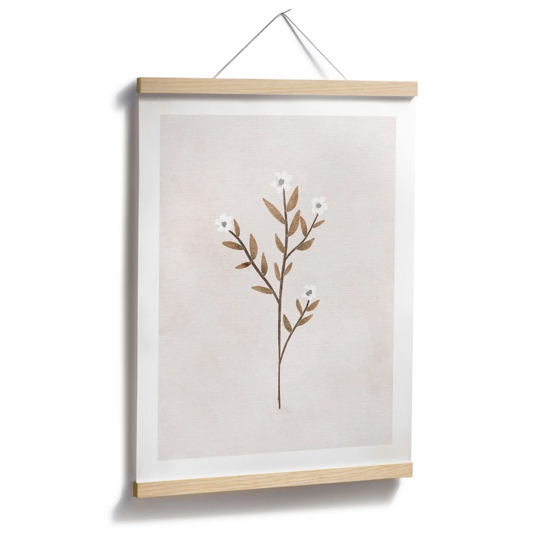 Poster Blumen Illustration - Vergissmeinnicht - Goed Blauw 
