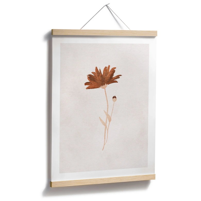 Plakat kwiatowy dziki kwiat abstrakcja - Goed Blauw 