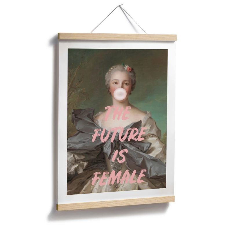 Plakat Fremtiden er kvindelig | Feminisme - Grace Digital Art 