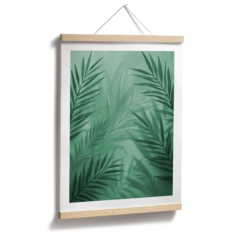 Poster Grüne Palmenblätter 