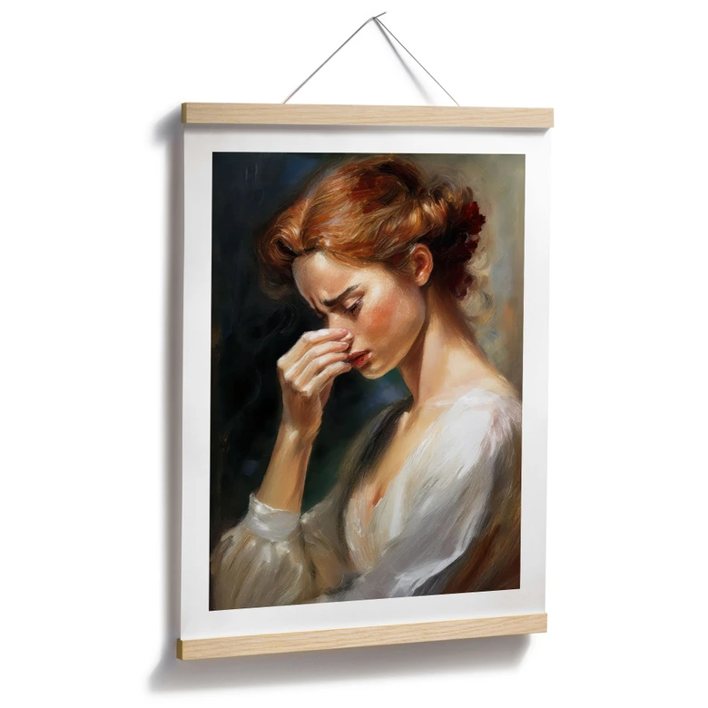 Poster Humoristisk vintage-dekoration för WC 