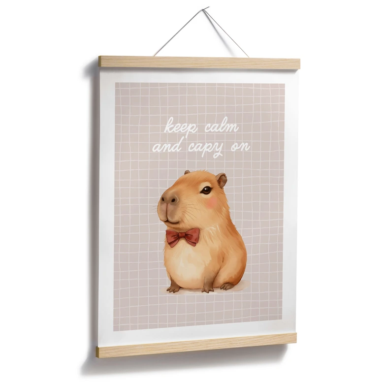 Poster Keep Calm and Capy On - Kapybara 