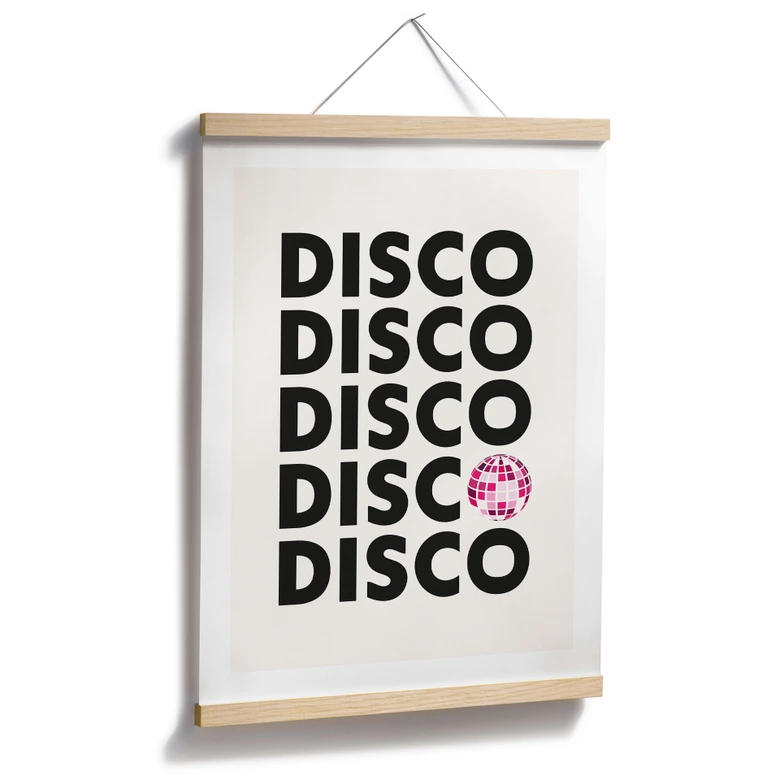 Poster Retro Disco Vibes Typografie - Kerr-Dineen 