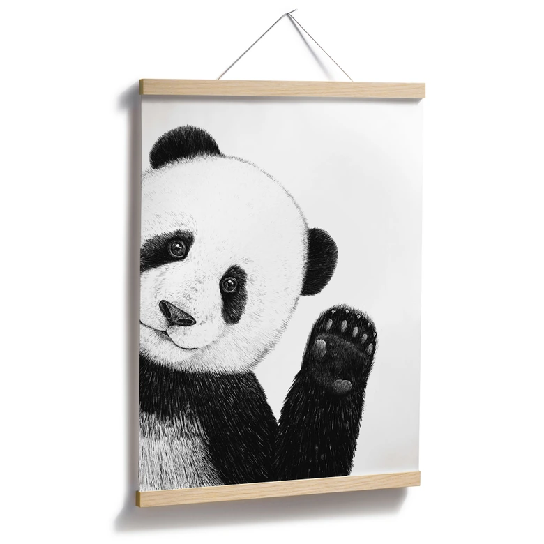 Póster Panda ondulante - Korenkova 
