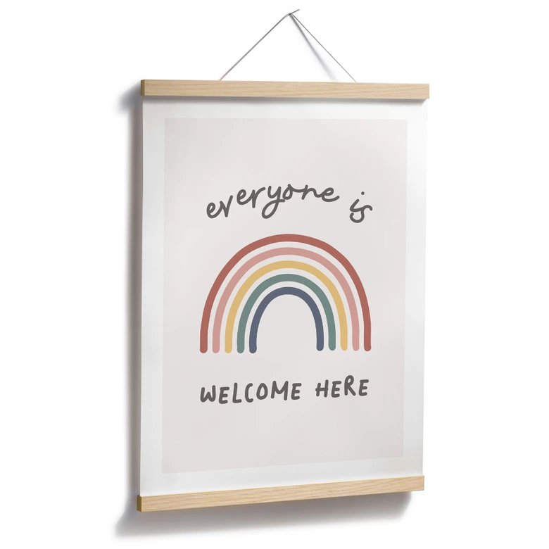 Siger plakat Alle er velkomne her - KsanaKalpa 