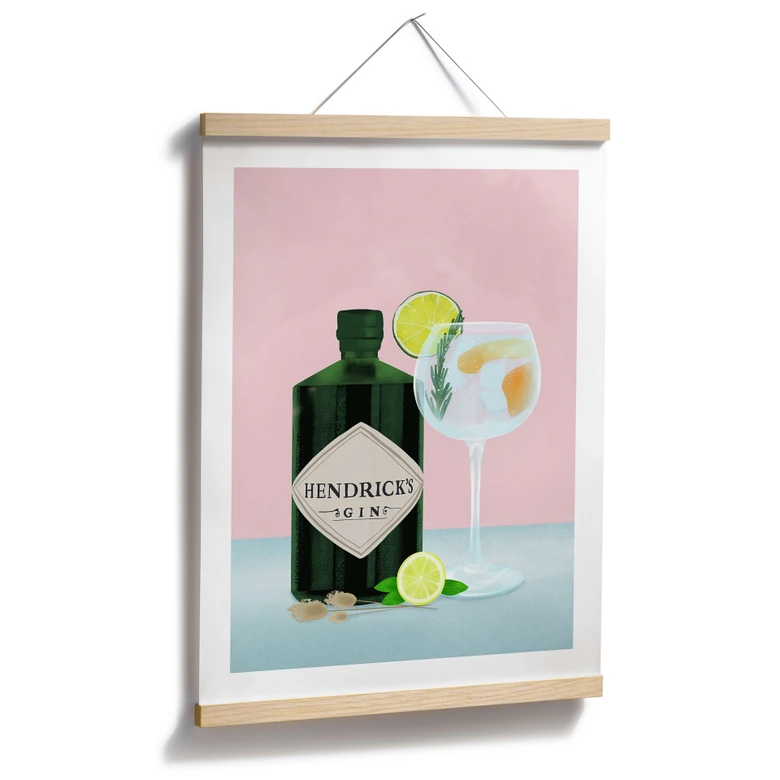 Poster Gin Tonic Cocktail - Lizde 
