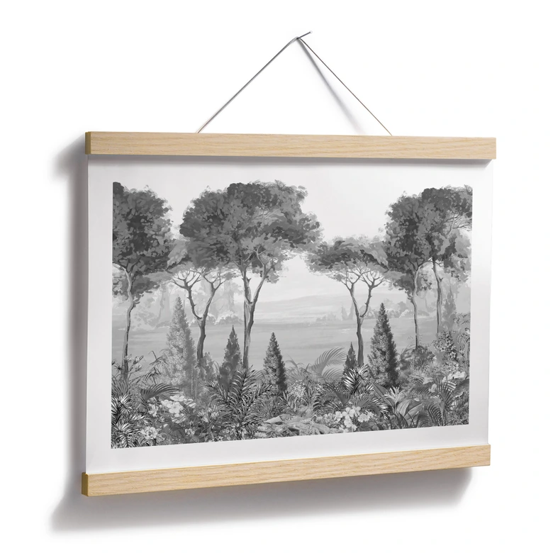 Poster Idyllische Pflanzenlandschaft - Ms Tiff 
