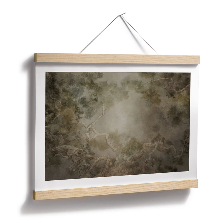 Poster Wald mit Blick in die Baumwipfel - Ms Tiff 