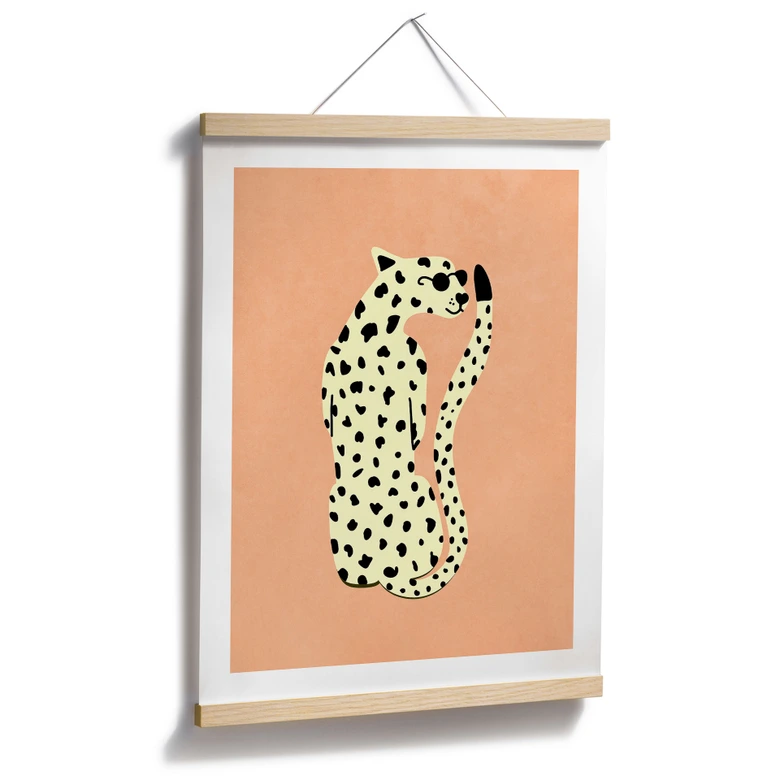 Poster Eleganter Gepard mit Sonnenbrille - Oltmanns 