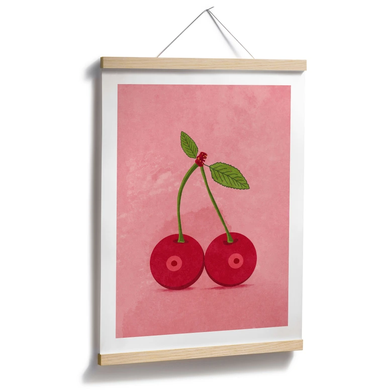 Plakat med sensuelle kirsebær - Oltmanns 