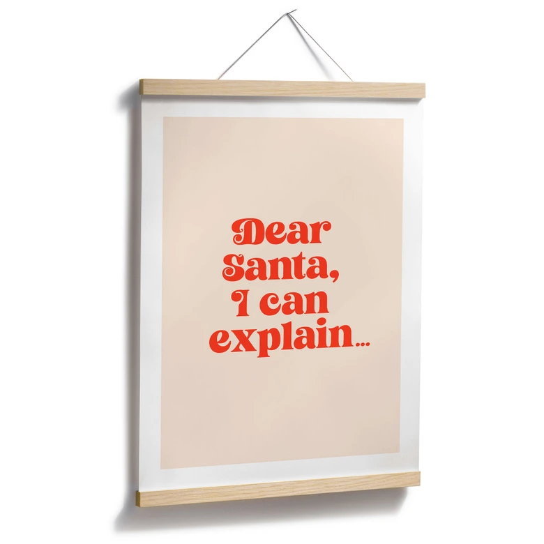 Poster de Noël - Dear Santa, I can explain... - Prints by Ayleen 