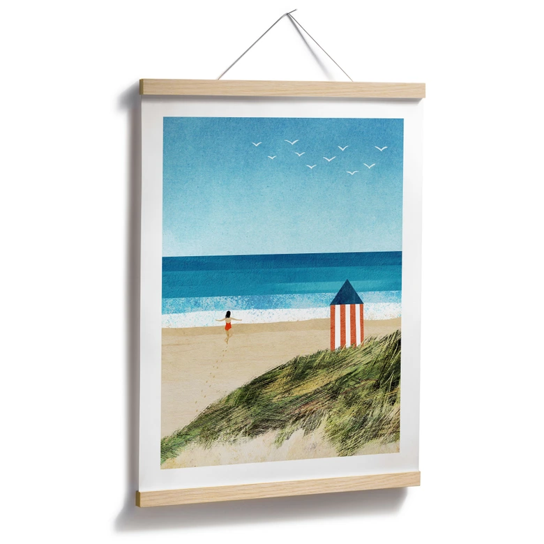 Poster Vacances à la mer avec vue sur les dunes - Rivers 