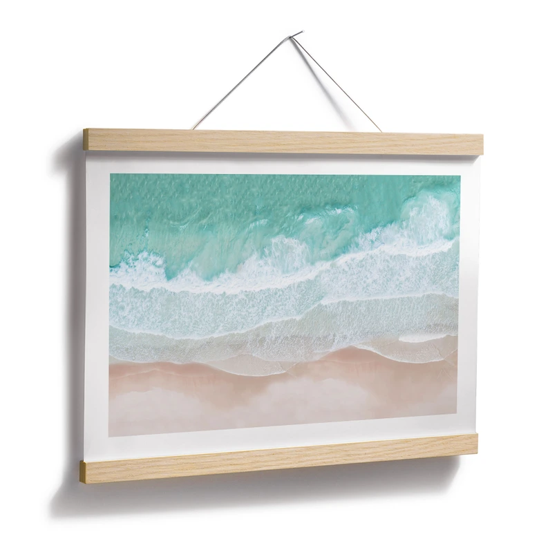 Poster Plage et mer - Douces vagues sur la plage - Sisi & Seb 