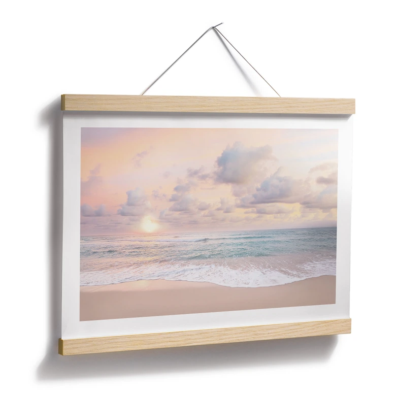 Poster Sonnenuntergang über Strand und Meer - Sisi & Seb 