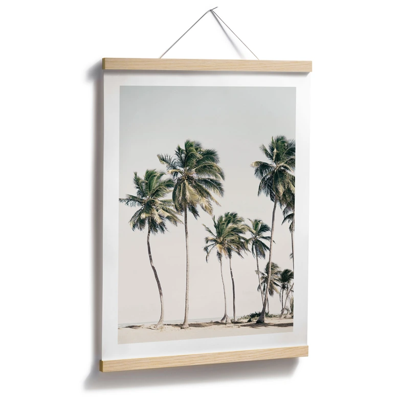 Poster Palmiers tropicaux sur la plage | L'ambiance des îles en été - Sisi & Seb 