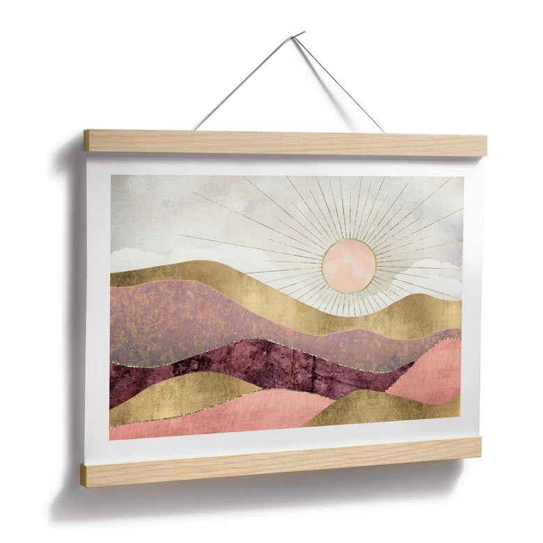 Poster SpaceFrog Designs - Rosa Sonne 