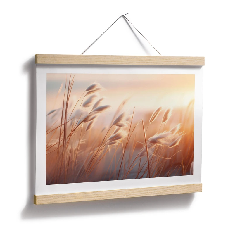 Poster Dünengras in der Abendsonne - Treechild 