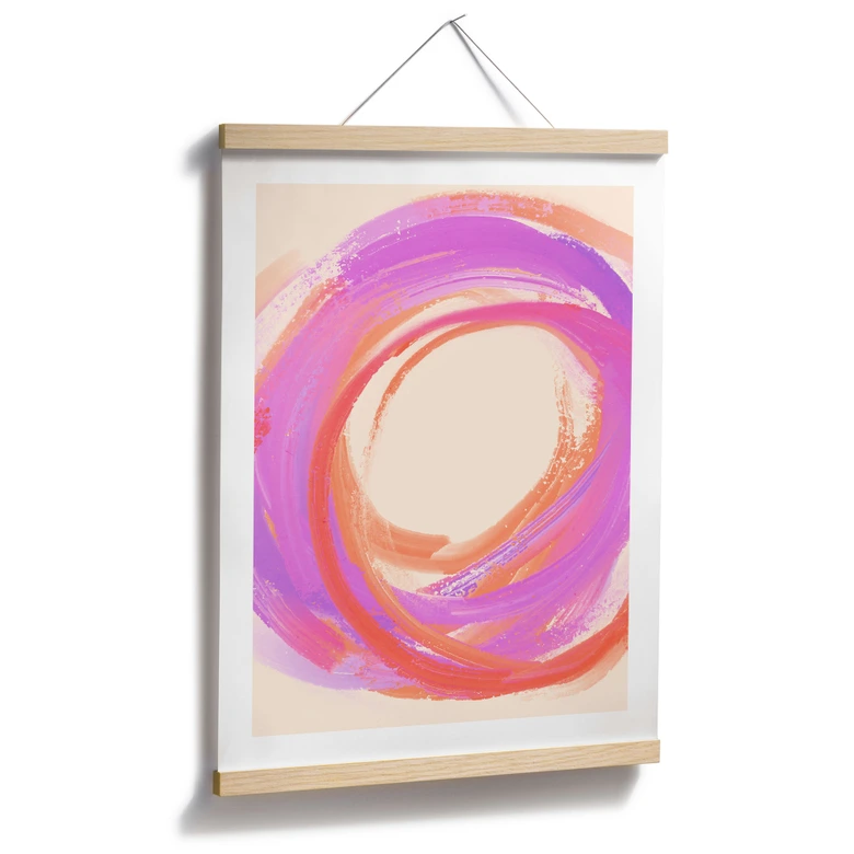 Poster Farbrausch im Kreis - Treechild 