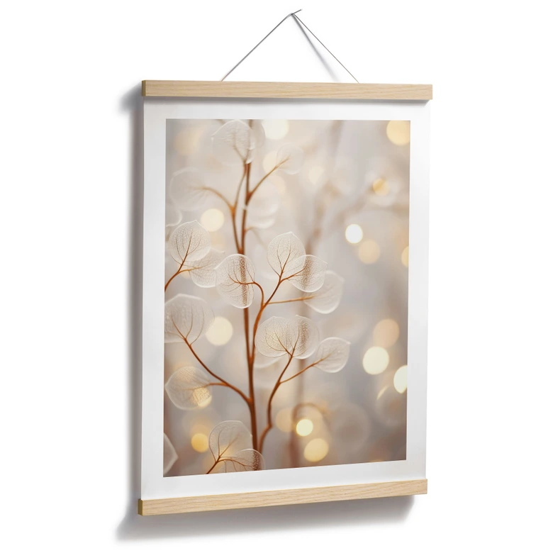 Poster Filigrane Blätter Beige - Treechild 