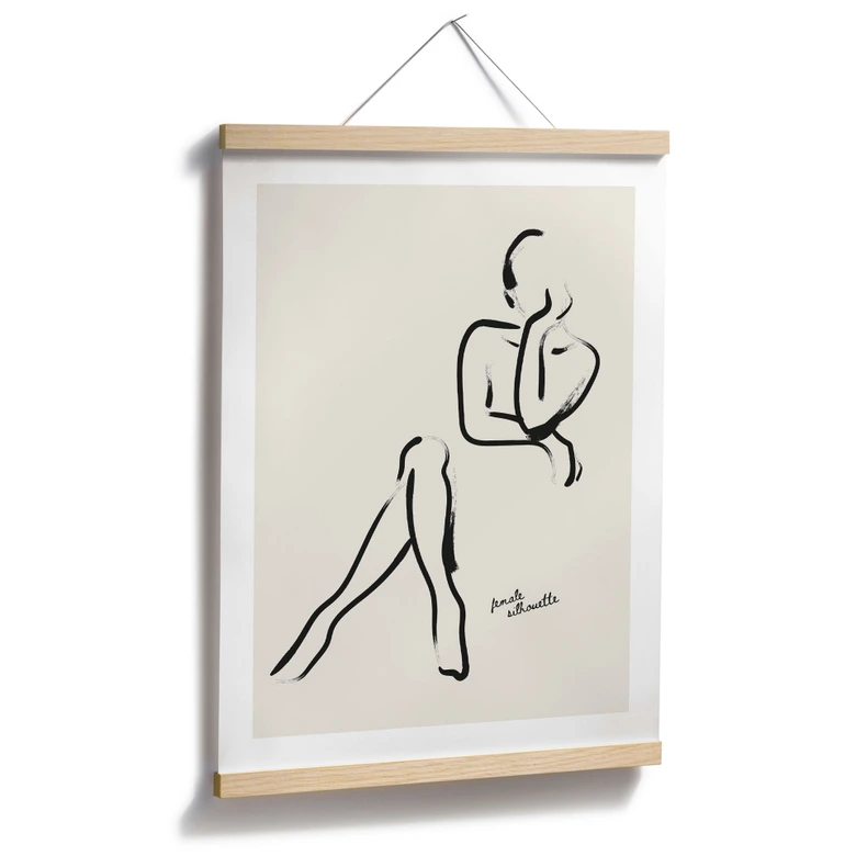 Poster Linien der Weiblichkeit - Treechild 