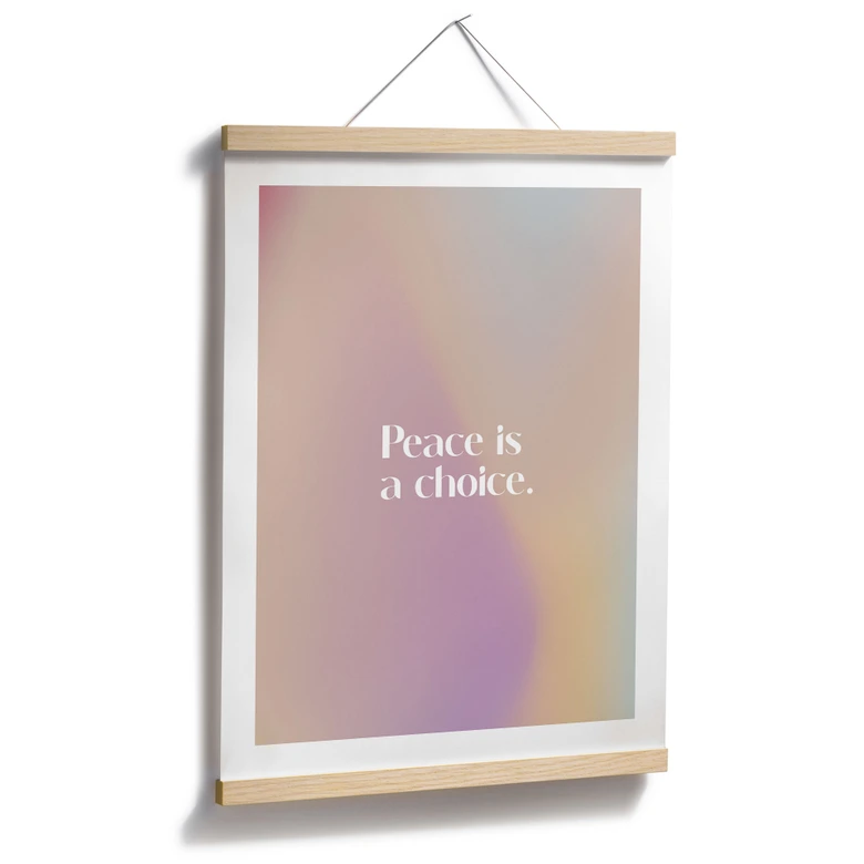 Poster Vrede is een keuze - Treechild 