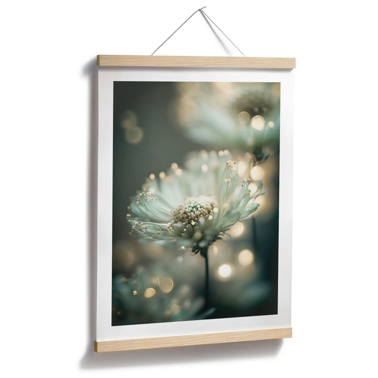 Plakat Delikatny blask kwiatów - Treechild 