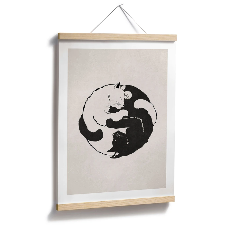 Poster Katten Ying & Yang - Tunaboylu 